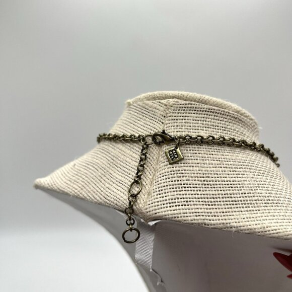 Banana Republic Necklace Fan Rhinestone Treasure Chunky Statement Vintage Y2K - Picture 4 of 6